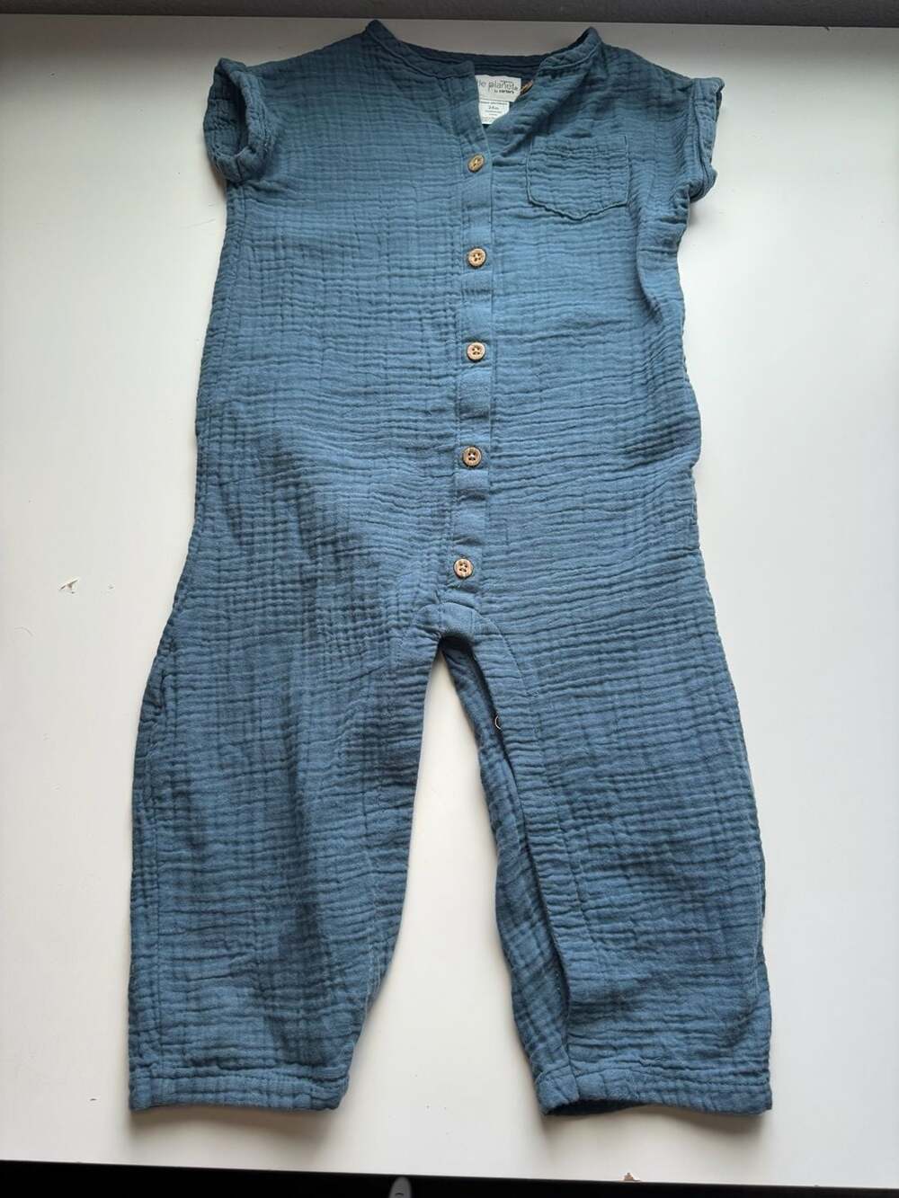 Baby Organic Cotton Gauze Jumpsuit - Little Planet